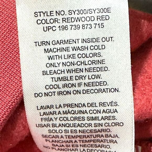 Champion Women's Fleece Sweatshirt Redwood Red Size L - Picture 3 of 7